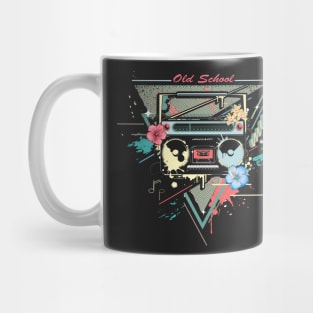 Ghettoblaster retro graffiti Mug